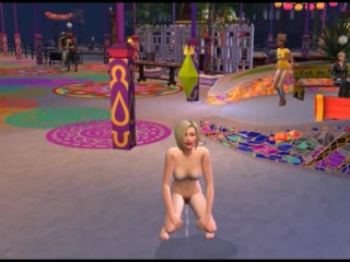 Girl Peeing Outdoors in Public | Sims 4 Sex, Porno Game