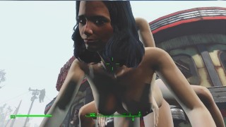 Fallout 4 Vault Girls Having Lesbian Sex On The Way To The Village