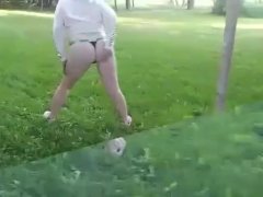 Showing off my butt to music hehe