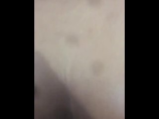 creampie, butt plug, ebony, vertical video