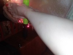 Young Milf MOANS during feet soak and pampering -Feet Fetish 