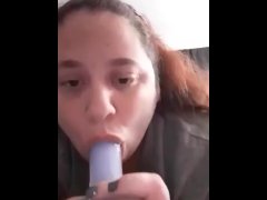 Deepthroat practice - Screenshot 3 of 16 - Dildo Swallow