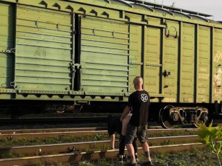teenager ass licking, russian, verified amateurs, train