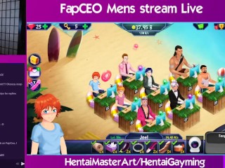 (Gay) Welcome to the Jungle!Fap CEO Men stream#5 W/HentaiMasterArt