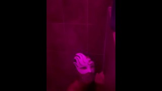 Being nasty with my toy in the shower 