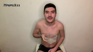 Drinking cum of condoms