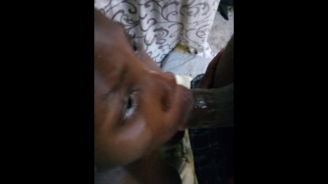 Sloppy Head Blowjob Ebony Girl Deepthroat Such a Horny Milf Throatpie - Ashaichious