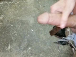 Cum on concrete! BTM.