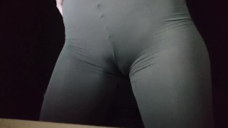 Teen in pantyhose experienced an orgasm from masturbation