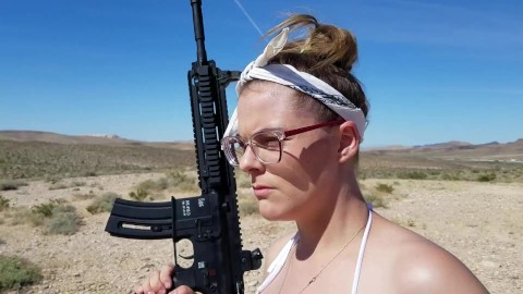 Girl with glasses gets fucked on the gun range Girls Shooting Guns Porn Videos Pornhub Com