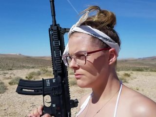 masturbate, fetish, girls shooting guns, shooting guns