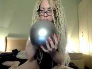 Preview 3 of Blow balloon and pop with my long fingernails
