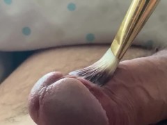 Sensitive Dick Edged With Makeup Brush - Screenshot 10 of 16 - Orgasm