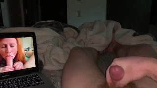 Jerking off watching porn