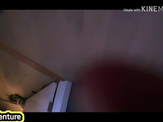 Teen sloppy deepthroat on her back! 