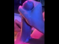 Listen to Him Moan and Watch the Cum Fountain!