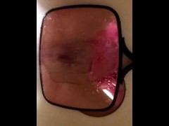 Pissing on my hand mirror in the shower - Screenshot 3 of 16 - Piss