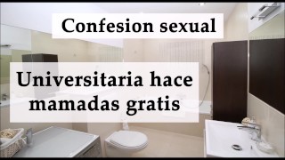 Sexuelles Geständnis, Sie Gibt Blowjobs Für Laster, Spanisches Audio
