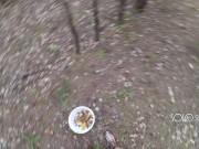 Preview 1 of Innocent teen public play with pussy in the forest, masturbating outside