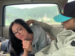 Nerdy Faery Truck Blow Job