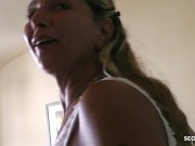 Preview 3 of Stranger Voyeur Topless MILF at Pool and Seduce her to Fuck