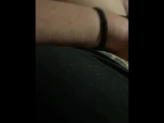 Masturbating beside my husband. Sneaky pussy rub in my panties. Wet fingers
