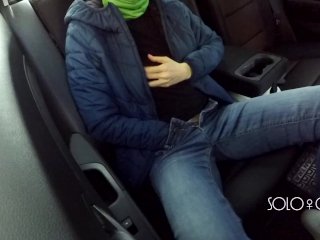 Masturbation innocent girl got on a in Uber, publicplay with_pussy