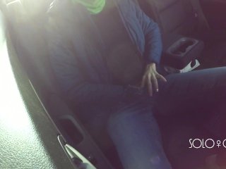 Masturbation Innocent Girl_Got on a in Uber, Public Play_with Pussy