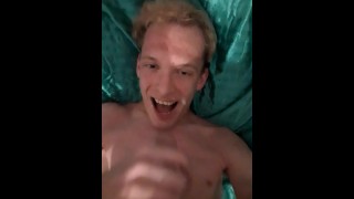 Cums In His Mouth And Dripping Down His Chin Of A Very Horny Skinny Teen