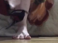 @tici_feet IG tici feet tici_feet using black high heels and spreading toes