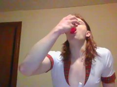 Sissy Deepthroat Practice - Screenshot 3 of 16 - Sissy