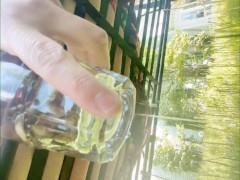 Myra's public pissing and piss drinking adventures compilation. 4K 