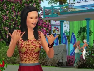 Erotische Dansende Meisjes in Het Pornospel Sims | Porno Spel 3d