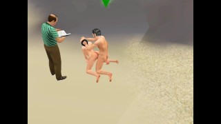 摇摆派对性交妻子与她的丈夫色情游戏