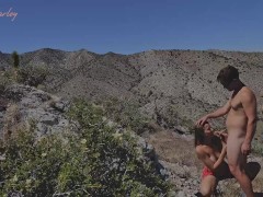 Blowjob on Mountain Top While Hiking - Kate Marley