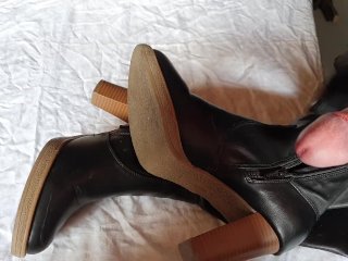 fetish boots, fetish, masturbation, ankle boots