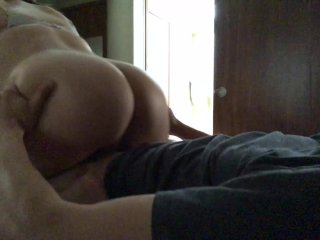 Amateur Big Booty Slut Rides Dick Reverse Cowgirl