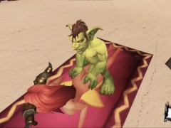 Dwarf fucked tall beauty | world warcraft porn