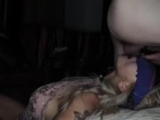 Preview 1 of Blindfolded step mom gets z surprise facefucking by stepsons fat cock