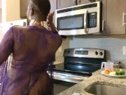Preview 4 of Mahogany's Kitchen Fuck Series-Episode 2 (Fucked in the ass with a cucumber