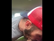 Preview 1 of Public Car throat pie from str8 dL dude
