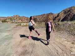 Video Wild Hiking Threesome FFM - Molly Pills & Anna Bailey - Public Stapon Fun