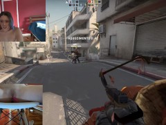 Played CS GO With Lush Stucked In My Pussy - Brazilian Amateur Cherry Adams