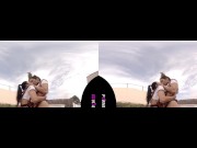 Preview 4 of PORNBCN VR Two lesbian schoolgirls sneak into my garden very horny virtual