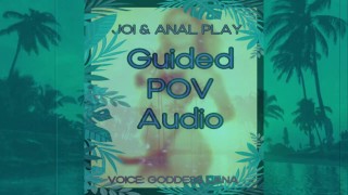 Goddess tem uma cinta no JOI e instruções de POV de jogo anal