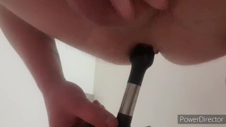 Amateur male anal masturbation by toys / prostate masage 