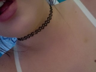 Playing with these big titties and blowing you kisses