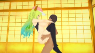 (3D Hentai)(Dragon Maid) Sex with Lucoa Quetzalcoatl14