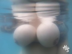 Unreleased Pregnant BBW Pool Boobs