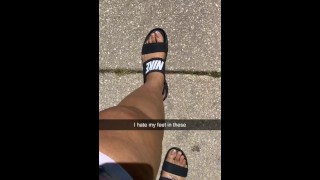 Ebony feet on Snap Chat